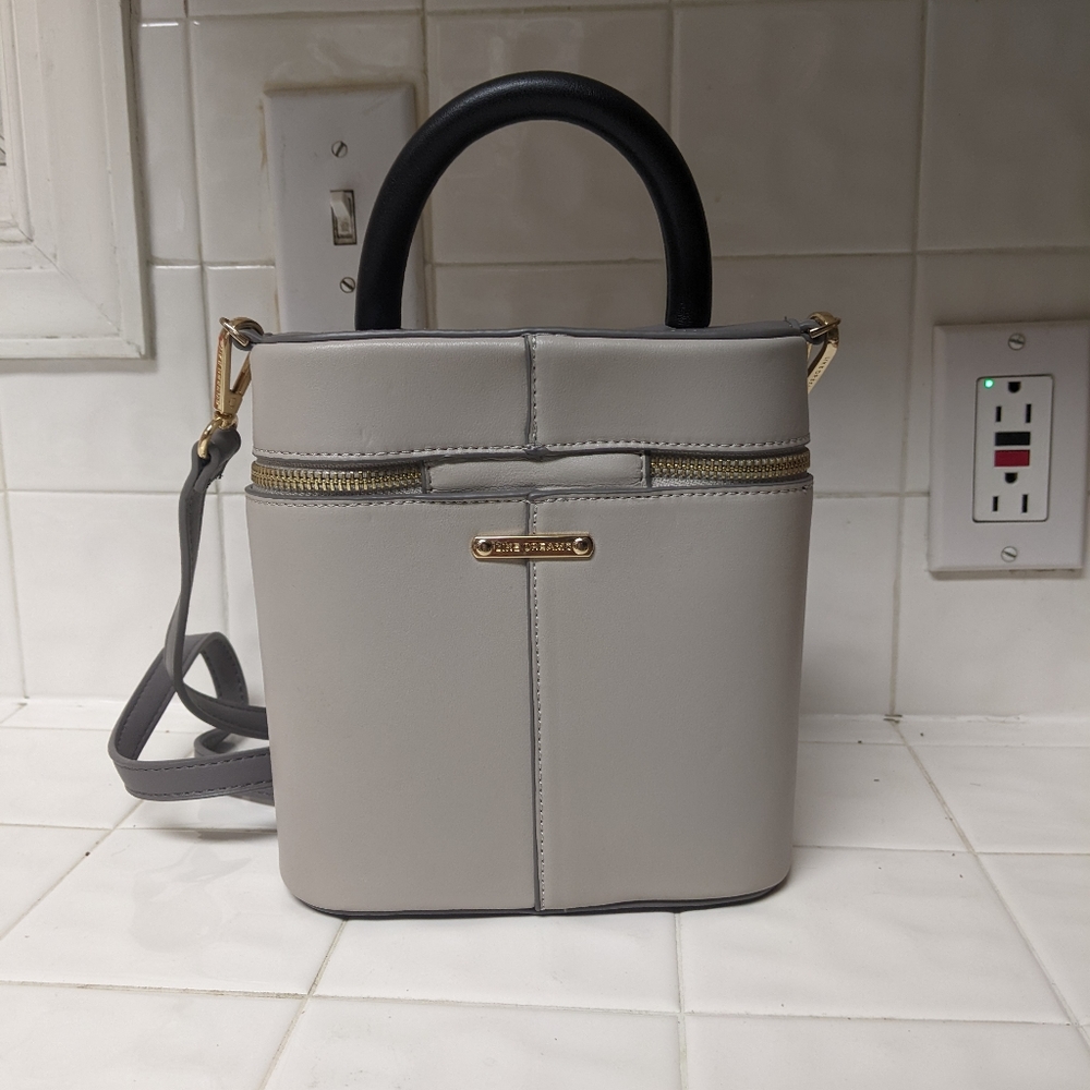 Grey structured purse/handbag